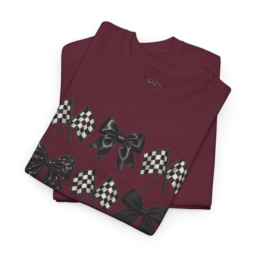 Bows & Racing Flag T-Shirt
