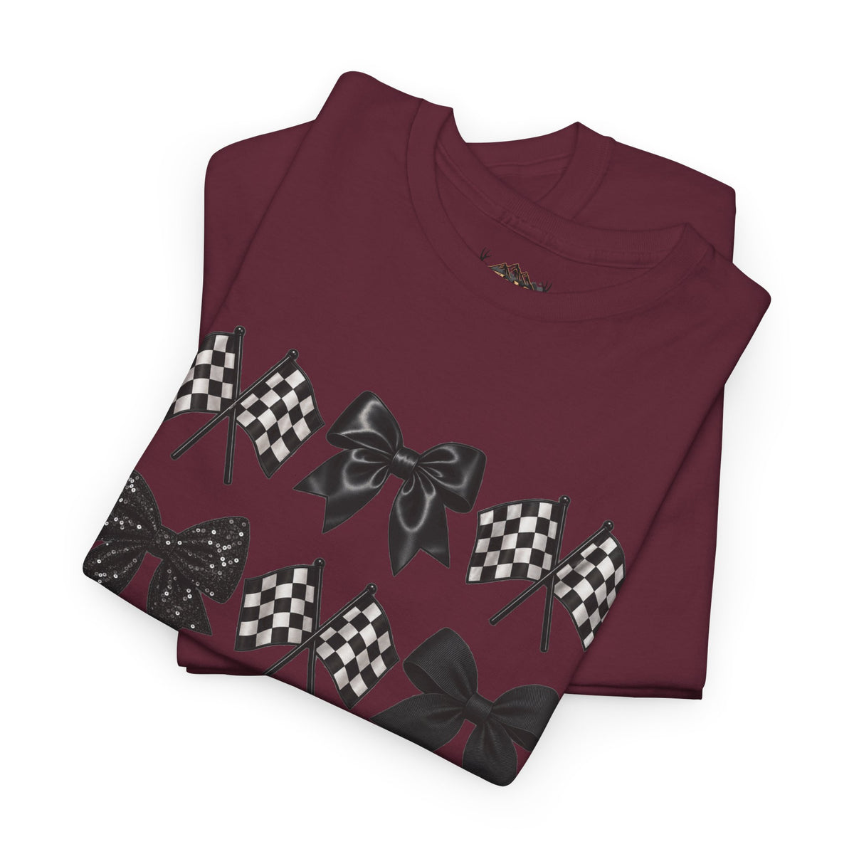 Bows & Racing Flag T-Shirt