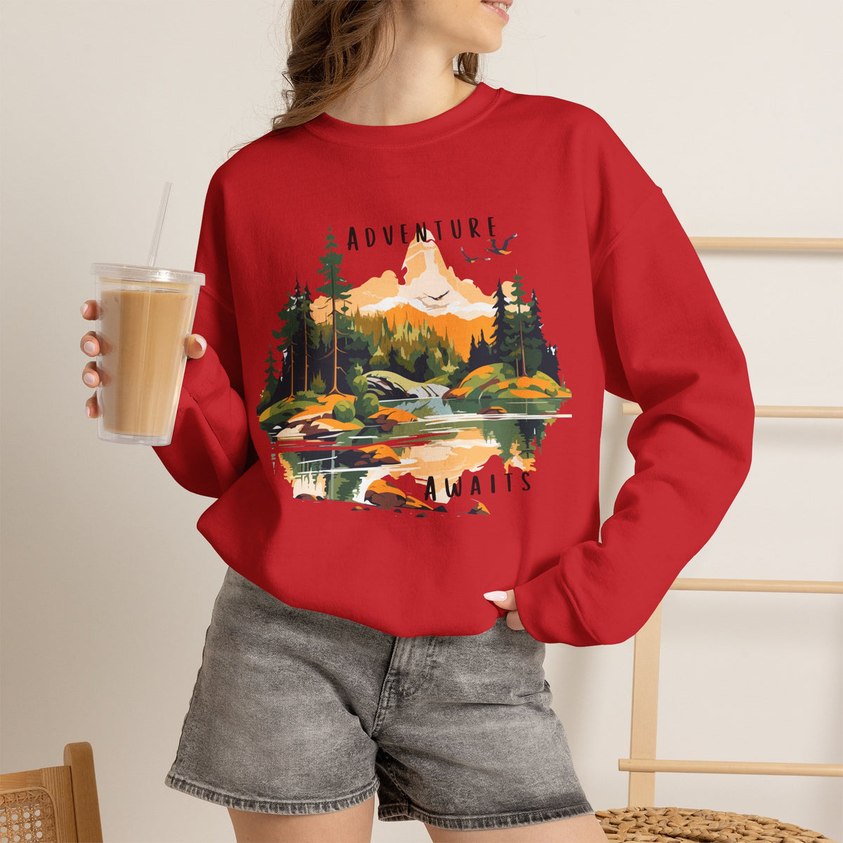 Adventure Awaits Crewneck Sweatshirt