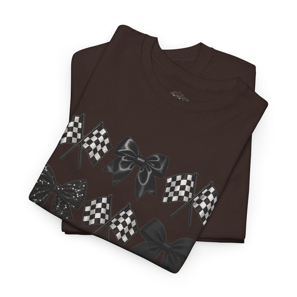 Bows & Racing Flag T-Shirt