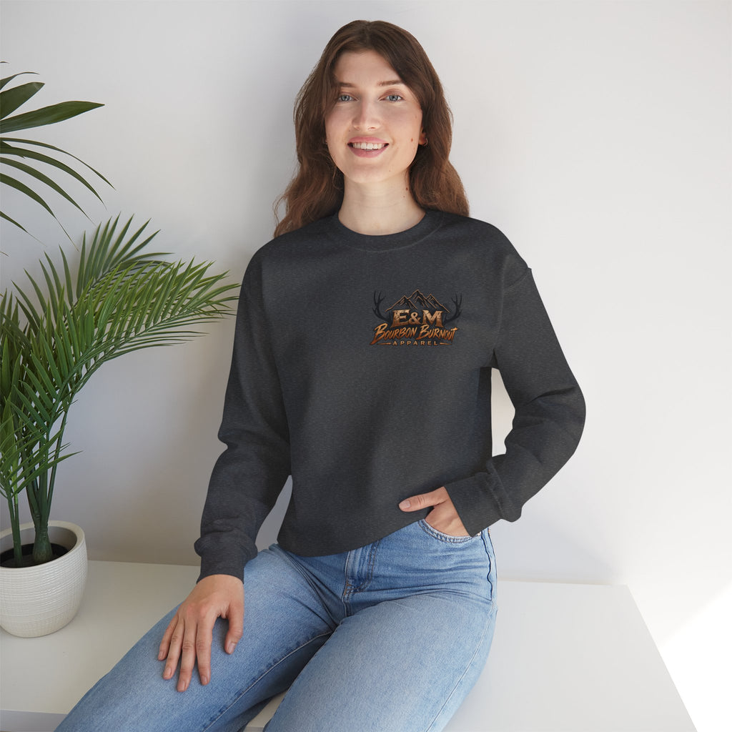 E&M Bourbon Burnout Apparel Crewneck Sweatshirt