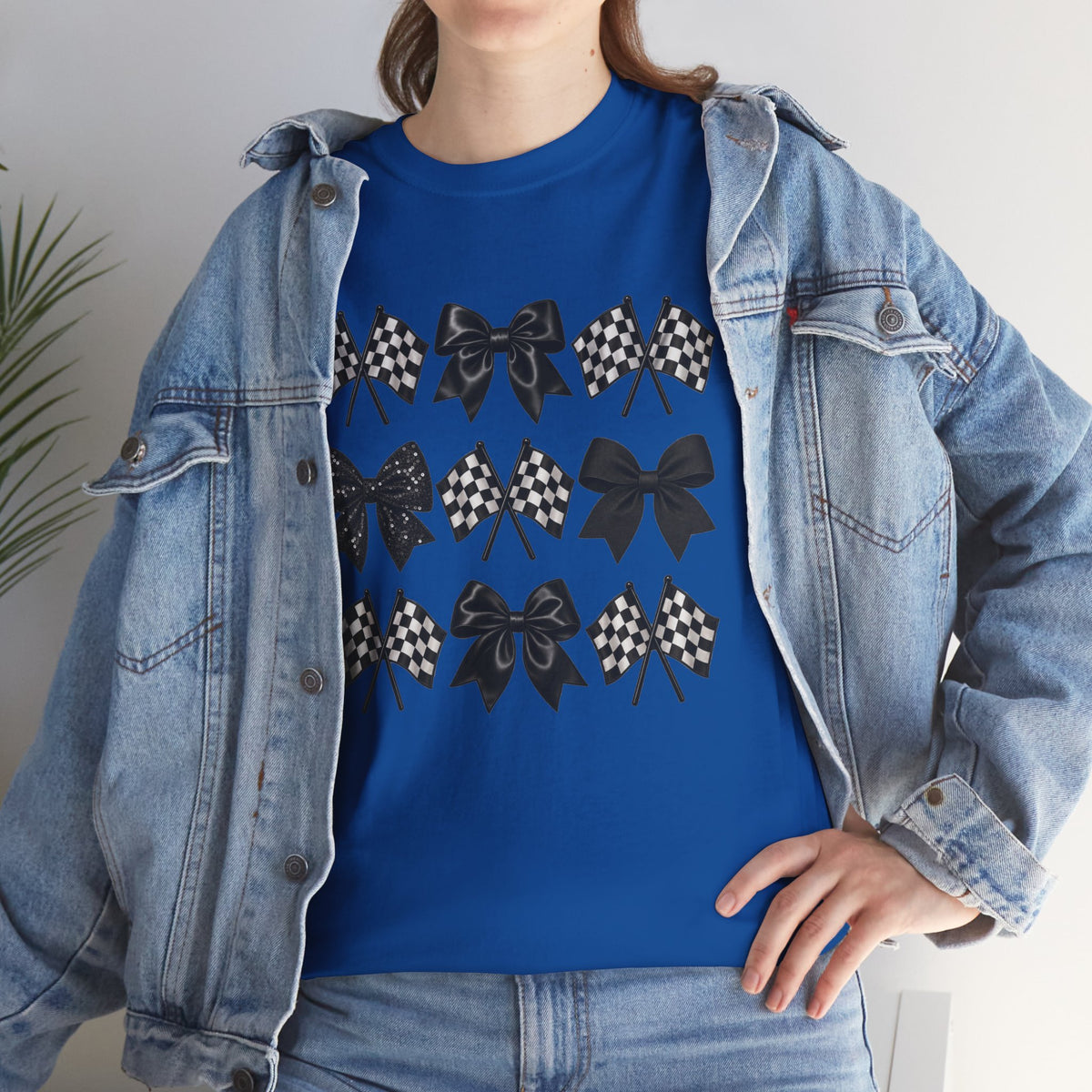 Bows & Racing Flag T-Shirt