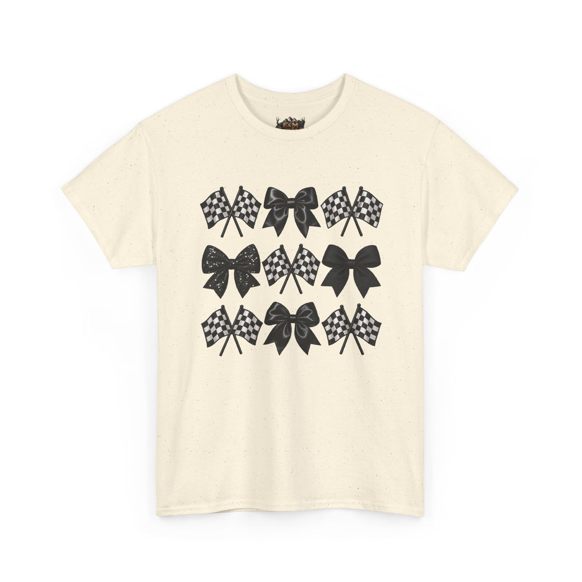 Bows & Racing Flag T-Shirt