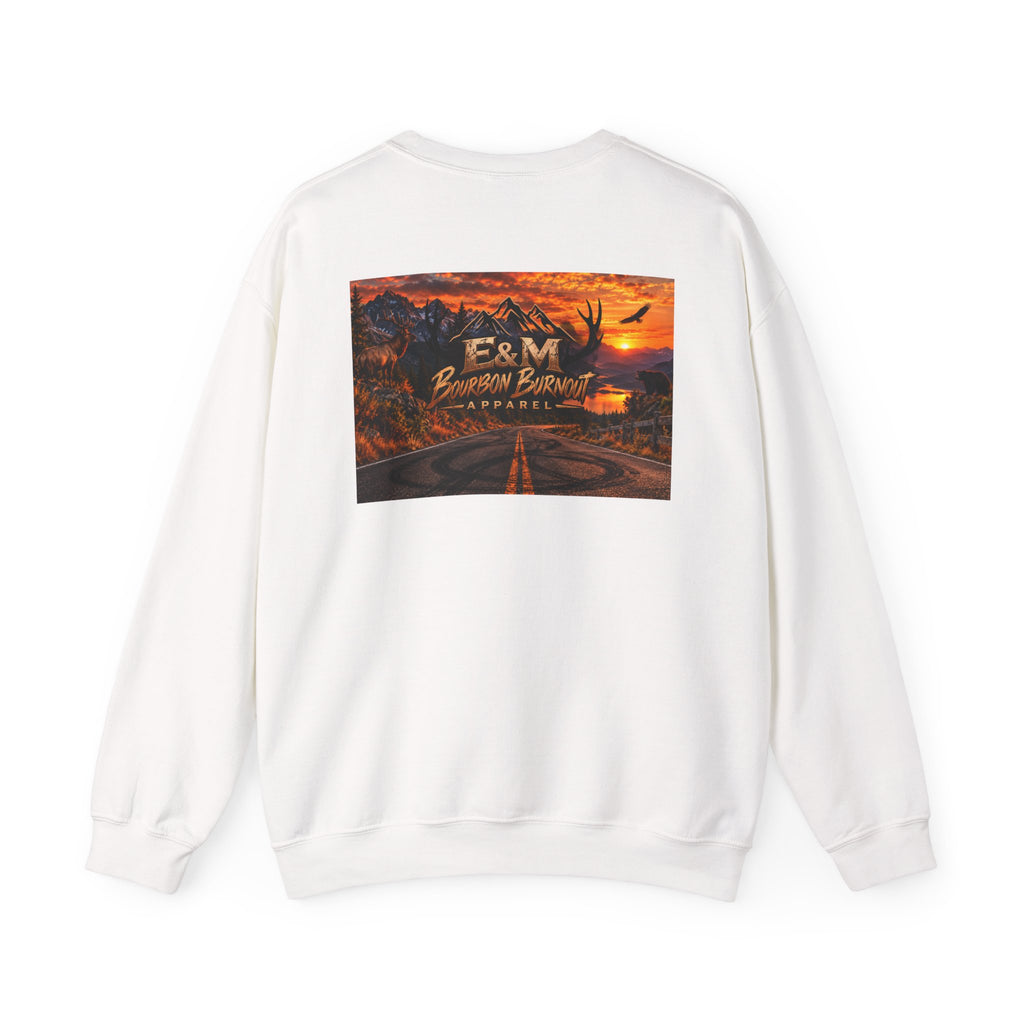 E&M Bourbon Burnout Apparel Crewneck Sweatshirt