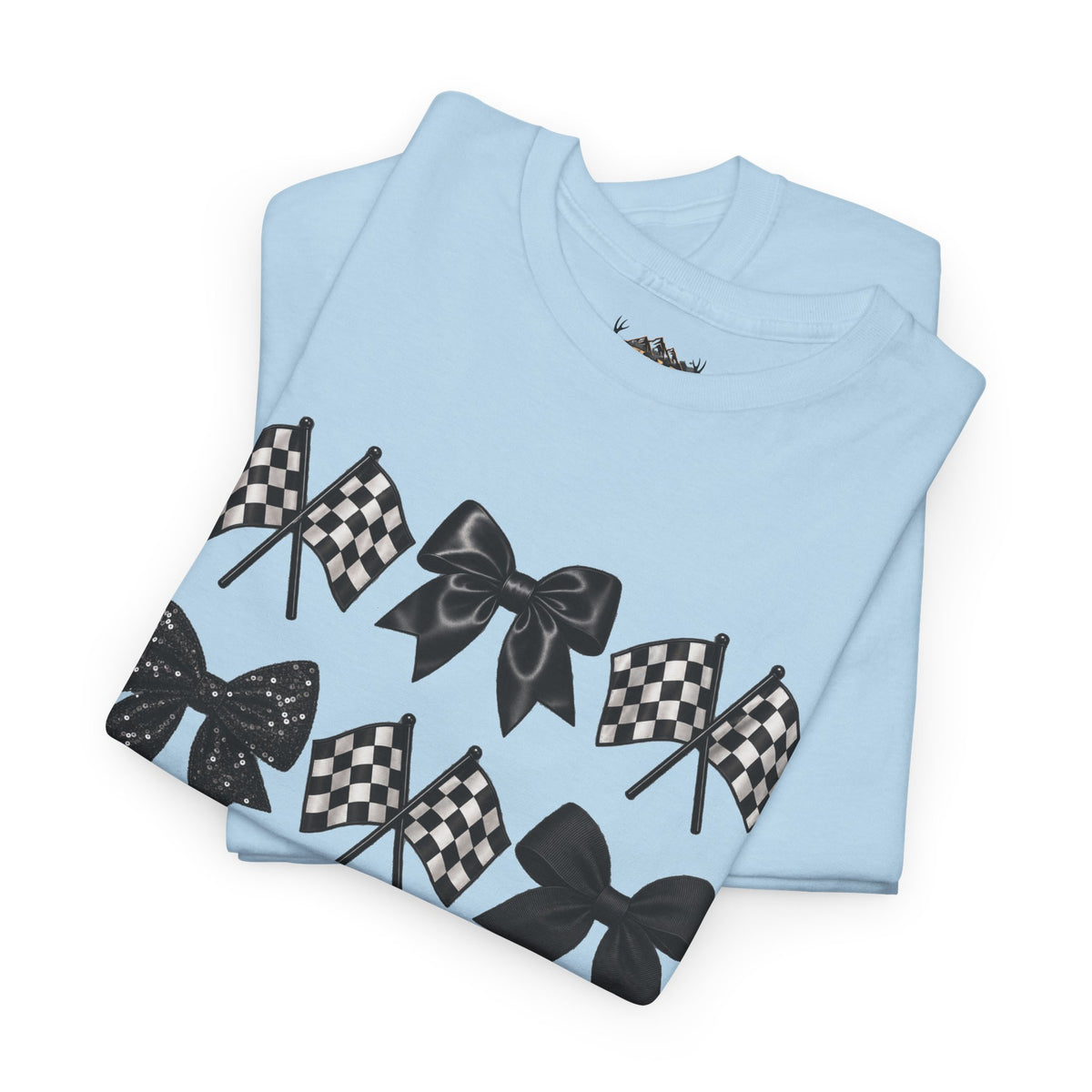 Bows & Racing Flag T-Shirt