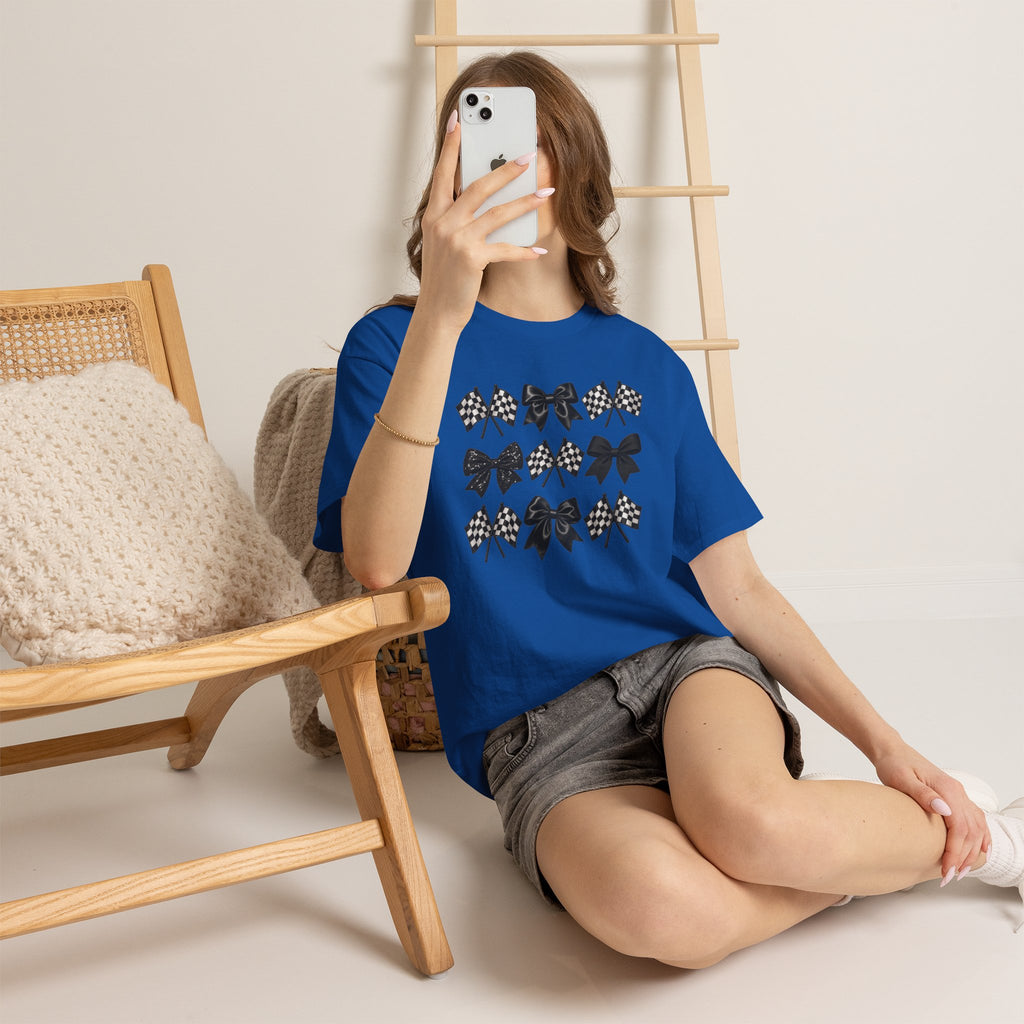 Bows & Racing Flag T-Shirt