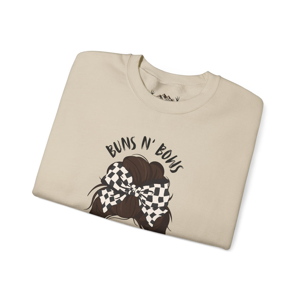 Buns N' Bows Boost & Burnouts Crewneck Sweatshirt