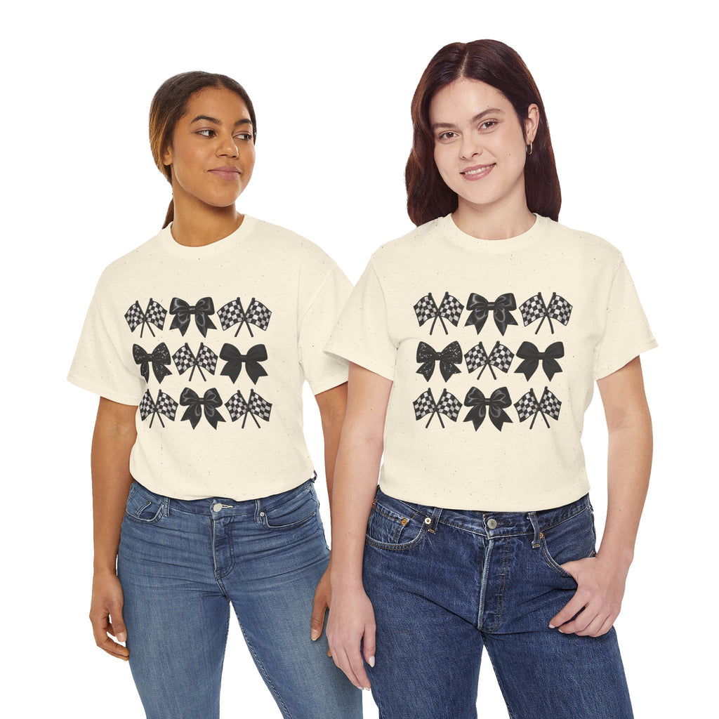 Bows & Racing Flag T-Shirt