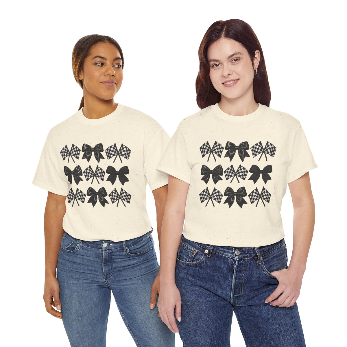 Bows & Racing Flag T-Shirt